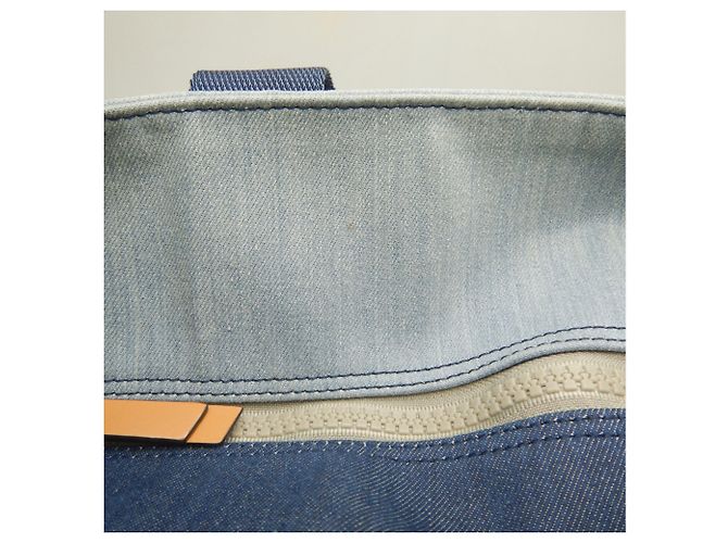 Bolso Tote Loewe Eye Nature Azul - vista 10