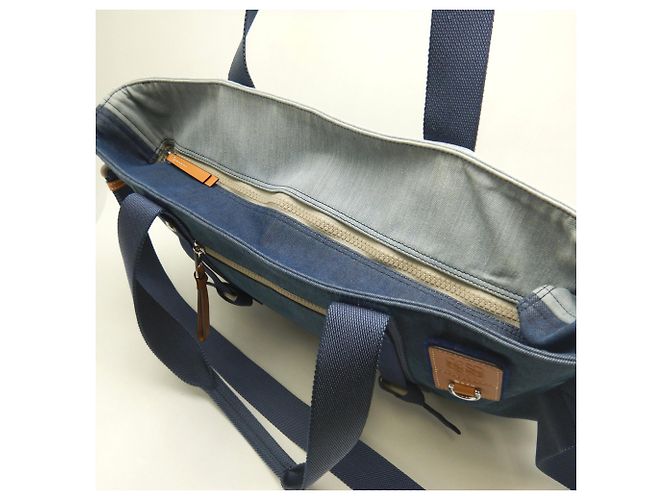 Bolso Tote Loewe Eye Nature Azul - vista 6
