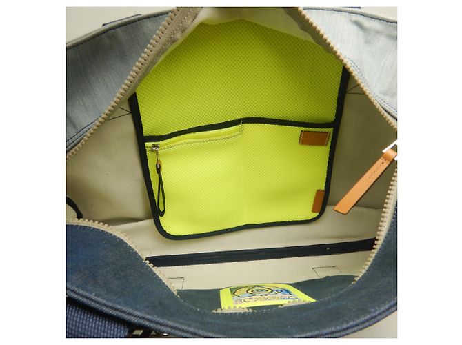 Bolso Tote Loewe Eye Nature Azul - vista 7