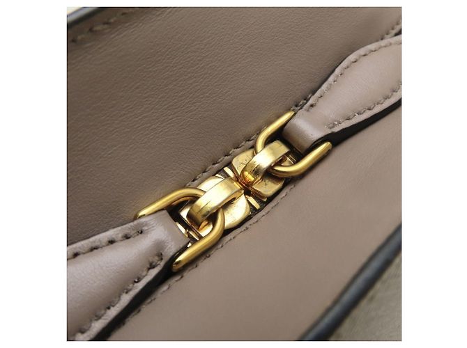 Prada Schultertasche aus Saffiano-Leder Grau - Ansicht 14