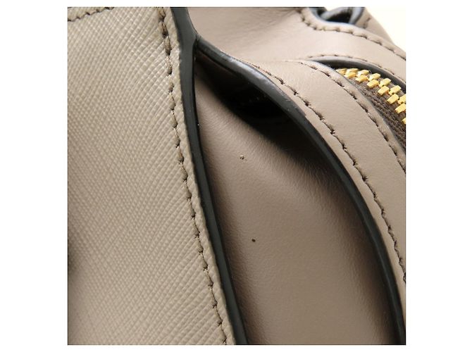 Prada Schultertasche aus Saffiano-Leder Grau - Ansicht 18