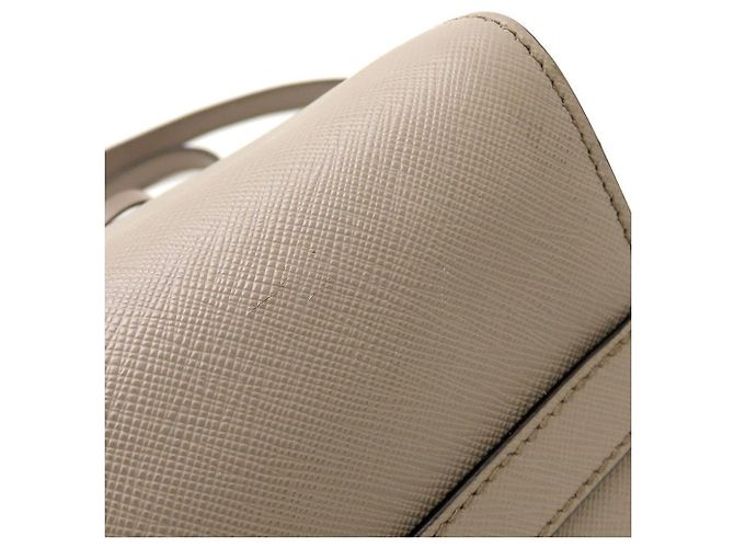 Prada Schultertasche aus Saffiano-Leder Grau - Ansicht 20