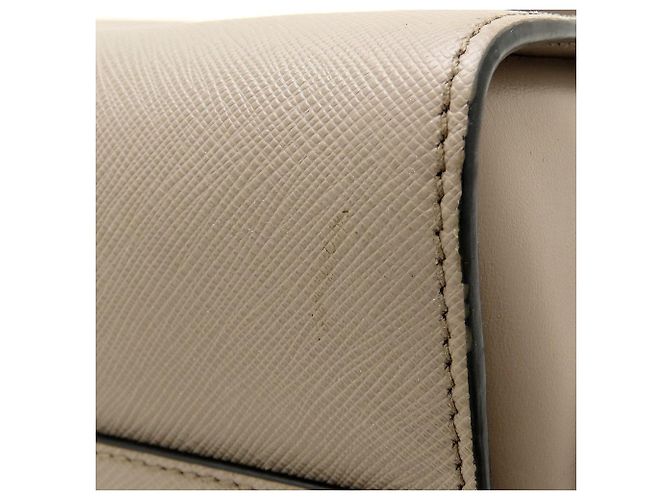 Prada Schultertasche aus Saffiano-Leder Grau - Ansicht 21