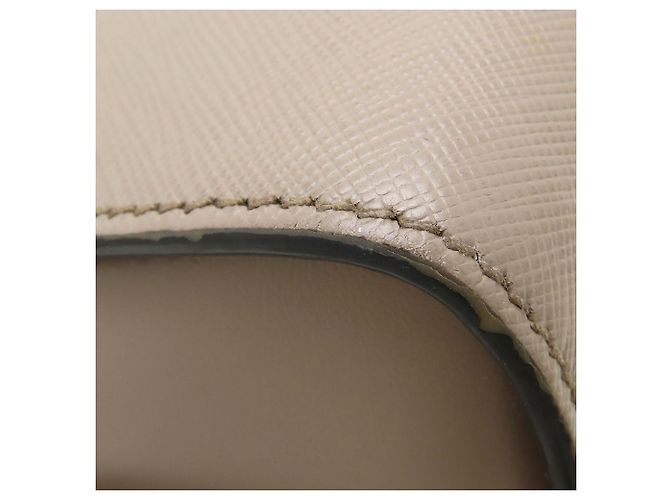 Prada Schultertasche aus Saffiano-Leder Grau - Ansicht 24