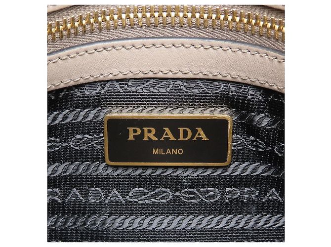 Prada Schultertasche aus Saffiano-Leder Grau - Ansicht 7