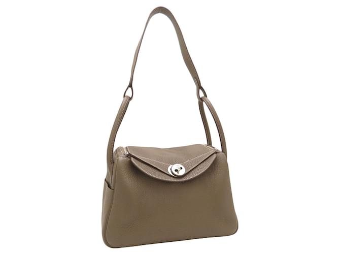 Hermès Borsa HERMES Lindy 26 Taupe - vista 6
