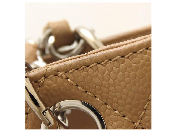 Chanel Beige Grained Calfskin Chain Tote PST A50994 - vista 20
