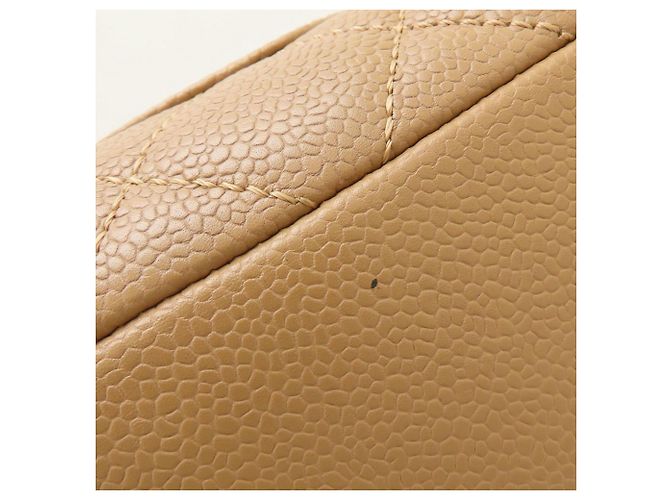 Chanel Beige Grained Calfskin Chain Tote PST A50994 - vista 24