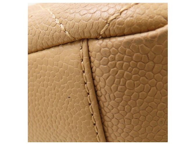Chanel Beige Grained Calfskin Chain Tote PST A50994 - vista 25