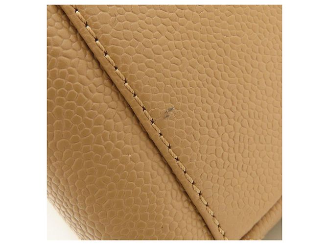Chanel Beige Grained Calfskin Chain Tote PST A50994 - vista 26