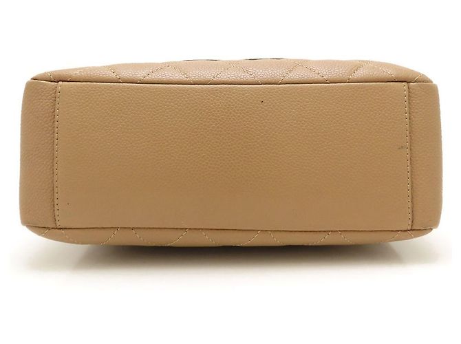 Chanel Beige Grained Calfskin Chain Tote PST A50994 - vista 4