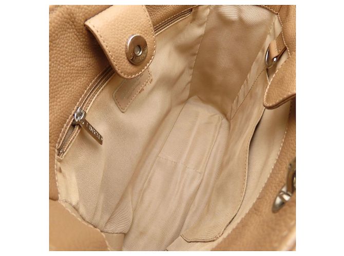 Chanel Beige Grained Calfskin Chain Tote PST A50994 - vista 6