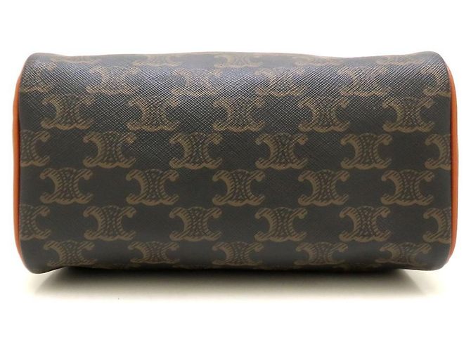 Céline Borsa Celine Small Boston - Pelle Triomphe Tan Marrone - vista 4