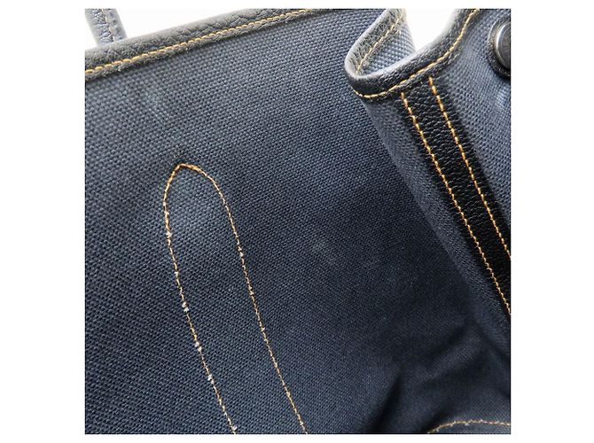Hermès Borsa Tote Hermes Garden Party PM Blu - vista 10