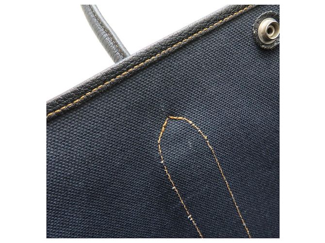 Hermès Borsa Tote Hermes Garden Party PM Blu - vista 12