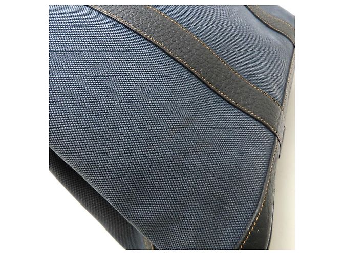 Hermès Borsa Tote Hermes Garden Party PM Blu - vista 24