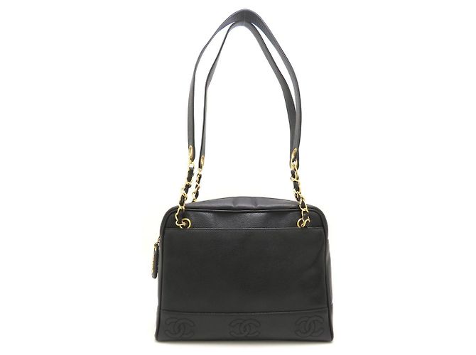 Timeless Borsa a tracolla CHANEL Triple Coco Mark A03675 Nero - vista 2