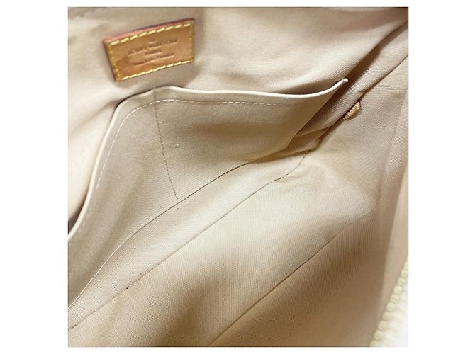 Borsa a tracolla Louis Vuitton Damier Azur Siracusa PM Bianco - vista 4