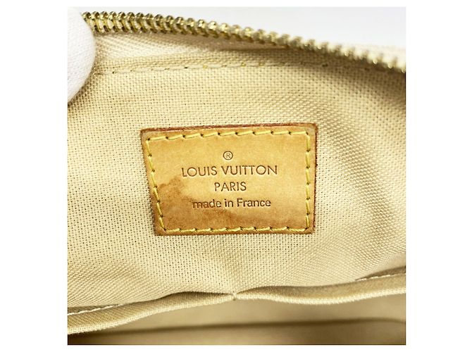Borsa a tracolla Louis Vuitton Damier Azur Siracusa PM Bianco - vista 5