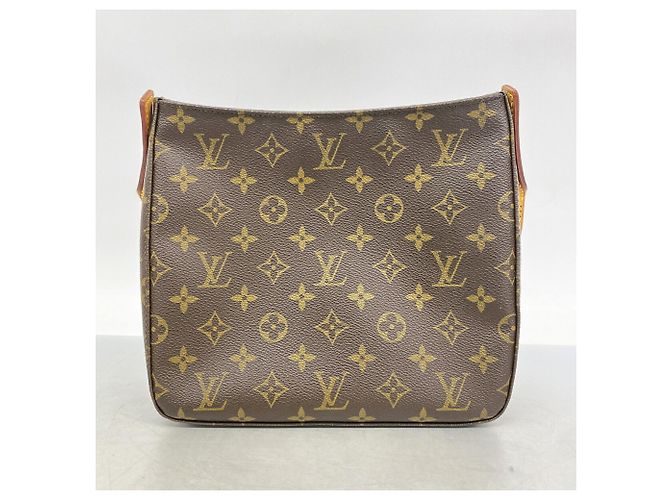 Borsa a tracolla Louis Vuitton Monogram Looping MM Marrone - vista 10