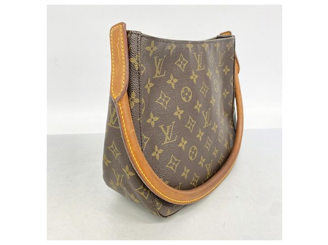 Borsa a tracolla Louis Vuitton Monogram Looping MM Marrone - vista 2