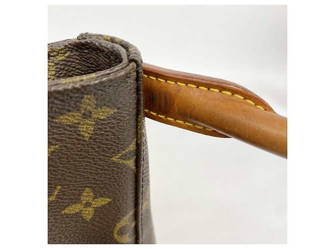 Borsa a tracolla Louis Vuitton Monogram Looping MM Marrone - vista 9