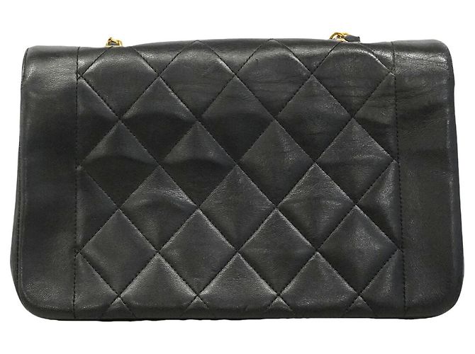 Borsa a tracolla Chanel Diana Chain Nero - vista 15