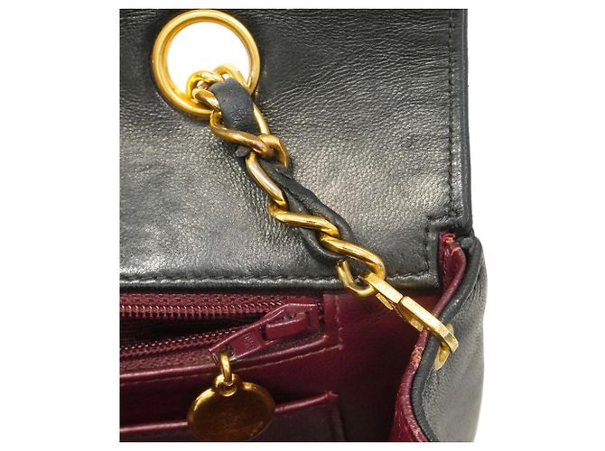 Borsa a tracolla Chanel Diana Chain Nero - vista 8