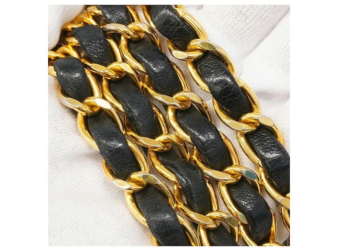Borsa a tracolla Chanel Diana Chain Nero - vista 9