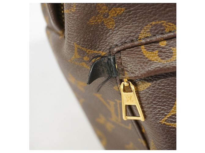 Zaino Louis Vuitton Monogram Palm Springs MM Marrone - vista 10