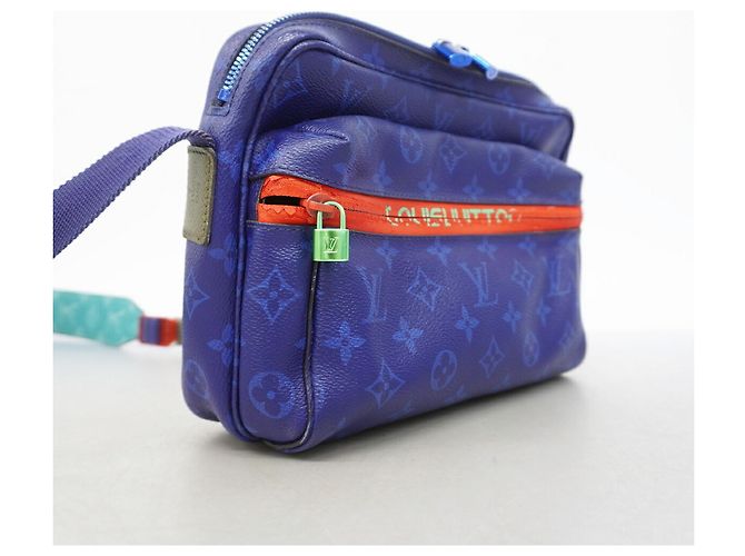 Borsa a tracolla Louis Vuitton Monogram Pacific PM Blu - vista 2