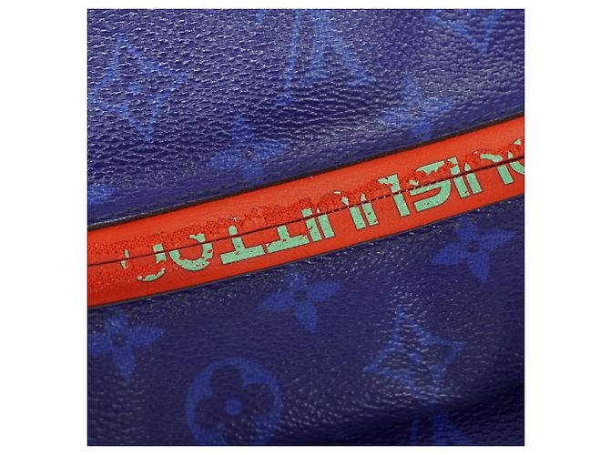 Borsa a tracolla Louis Vuitton Monogram Pacific PM Blu - vista 6