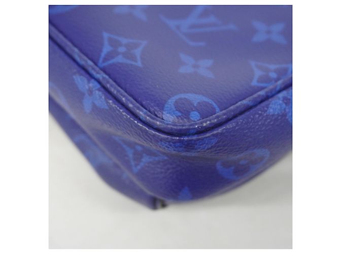 Borsa a tracolla Louis Vuitton Monogram Pacific PM Blu - vista 8