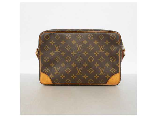 Borsa a tracolla Louis Vuitton Monogram Trocadero 30 Marrone - vista 12