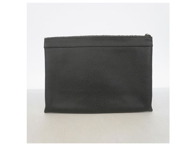 Louis Vuitton Taiga Pochette Apollo Clutch Bag Nero - vista 10