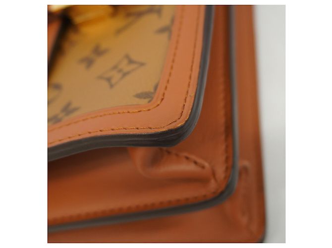 Borsa a tracolla Louis Vuitton Monogram Reverse Dauphine MM Marrone - vista 6