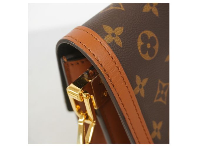 Borsa a tracolla Louis Vuitton Monogram Reverse Dauphine MM Marrone - vista 7