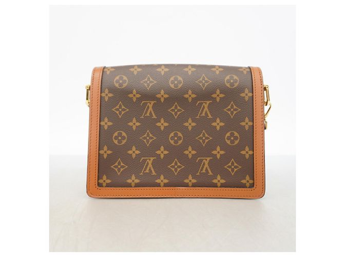 Borsa a tracolla Louis Vuitton Monogram Reverse Dauphine MM Marrone - vista 9
