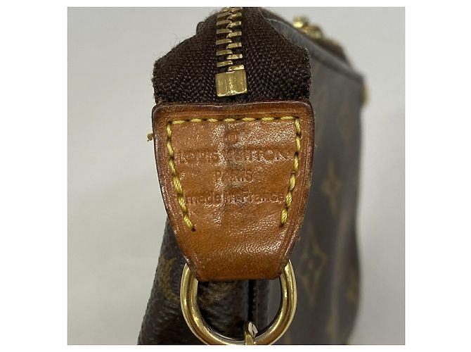 Louis Vuitton Monogram Mini Pochette Accessoires Marrone - vista 5