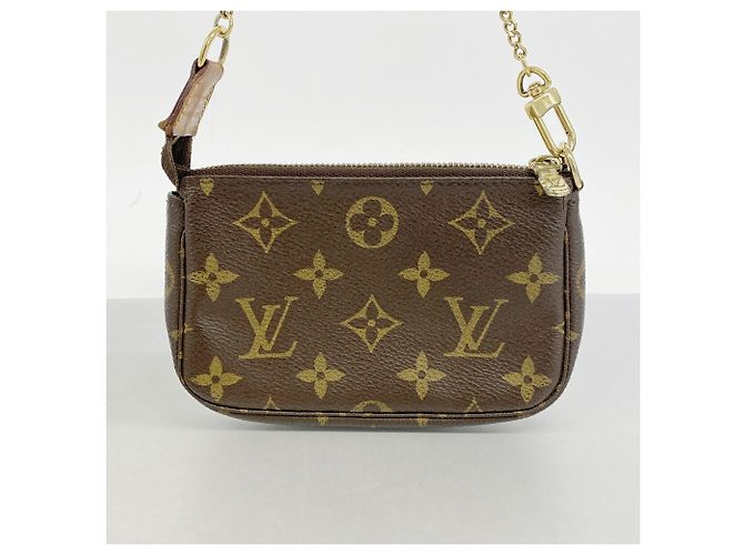 Louis Vuitton Monogram Mini Pochette Accessoires Marrone - vista 9