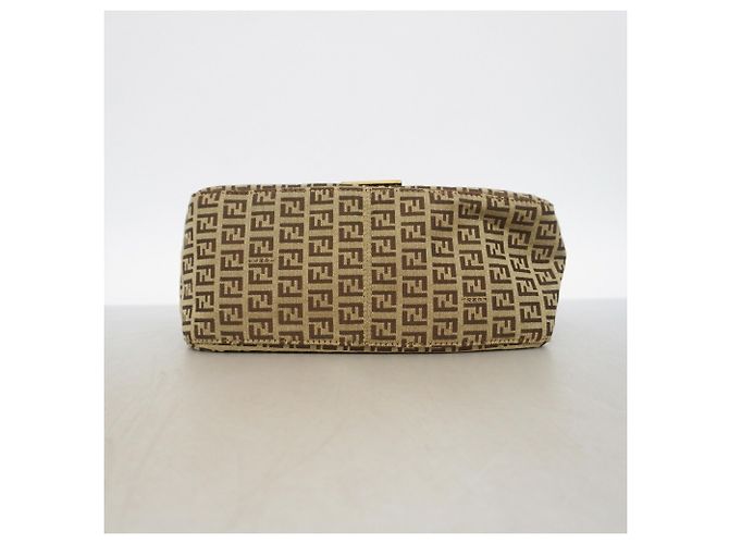 Borsa a secchiello Fendi Zucchino Mamma Marrone Beige - vista 3
