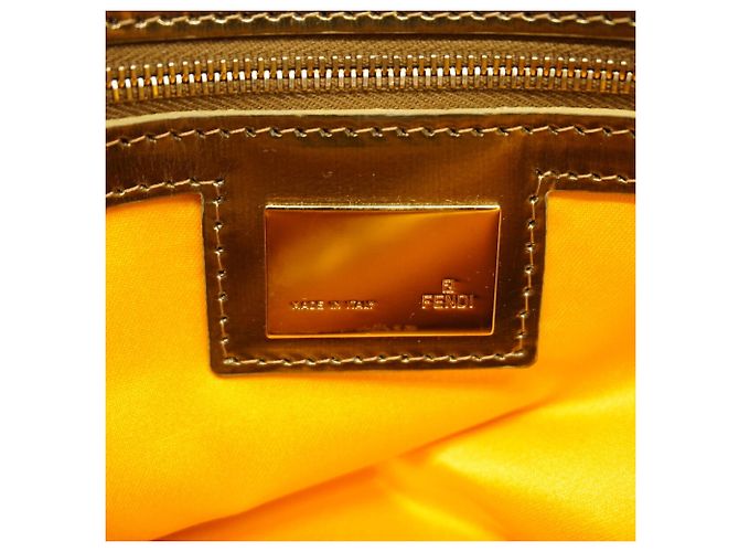 Borsa a secchiello Fendi Zucchino Mamma Marrone Beige - vista 5
