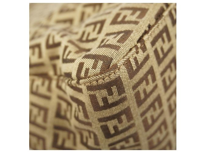 Borsa a secchiello Fendi Zucchino Mamma Marrone Beige - vista 6