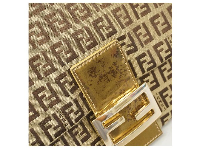 Borsa a secchiello Fendi Zucchino Mamma Marrone Beige - vista 8