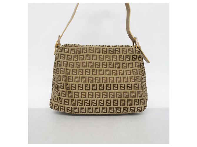 Borsa a secchiello Fendi Zucchino Mamma Marrone Beige - vista 9