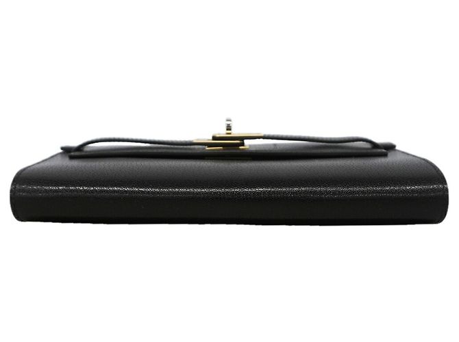 Hermès Hermes Kelly To Go Chevre Siam Kira Black Shoulder Wallet Nero - vista 3