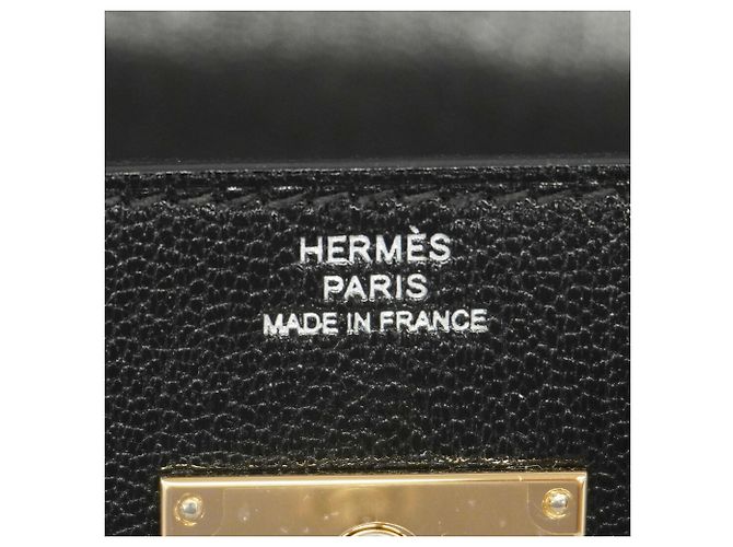 Hermès Hermes Kelly To Go Chevre Siam Kira Black Shoulder Wallet Nero - vista 5