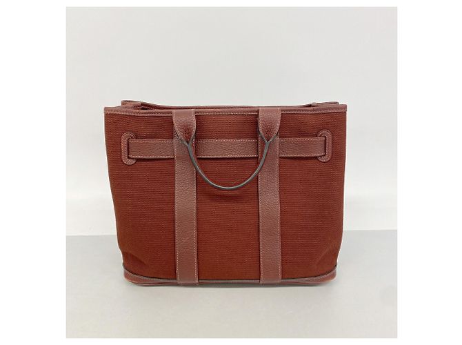 Hermès Borsa Tote Hermes Petite Ceinture Rosso - vista 11