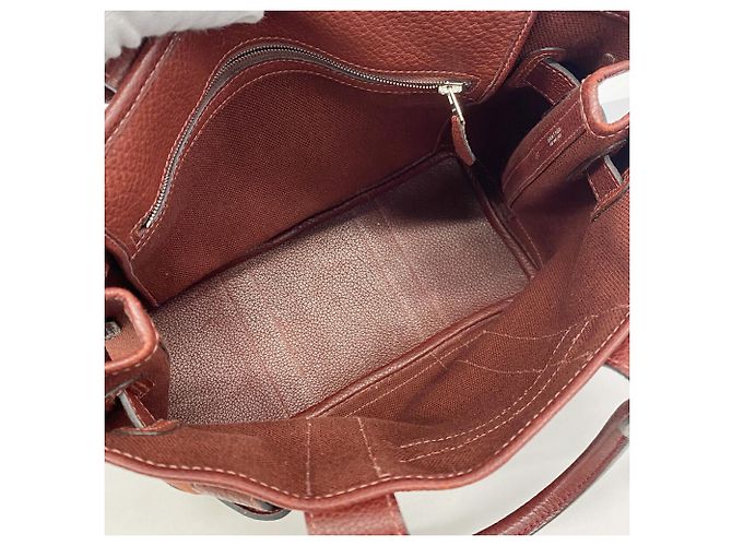 Hermès Borsa Tote Hermes Petite Ceinture Rosso - vista 4