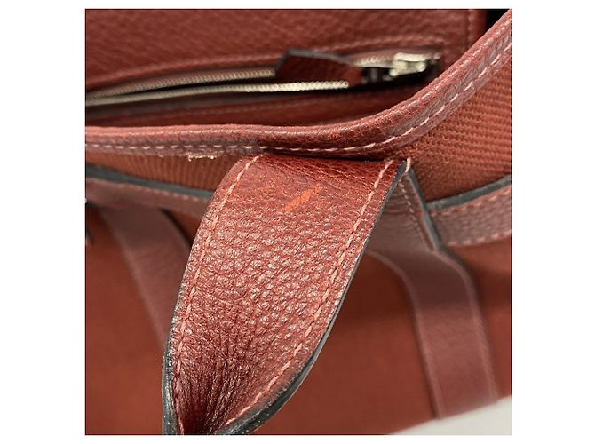 Hermès Borsa Tote Hermes Petite Ceinture Rosso - vista 8